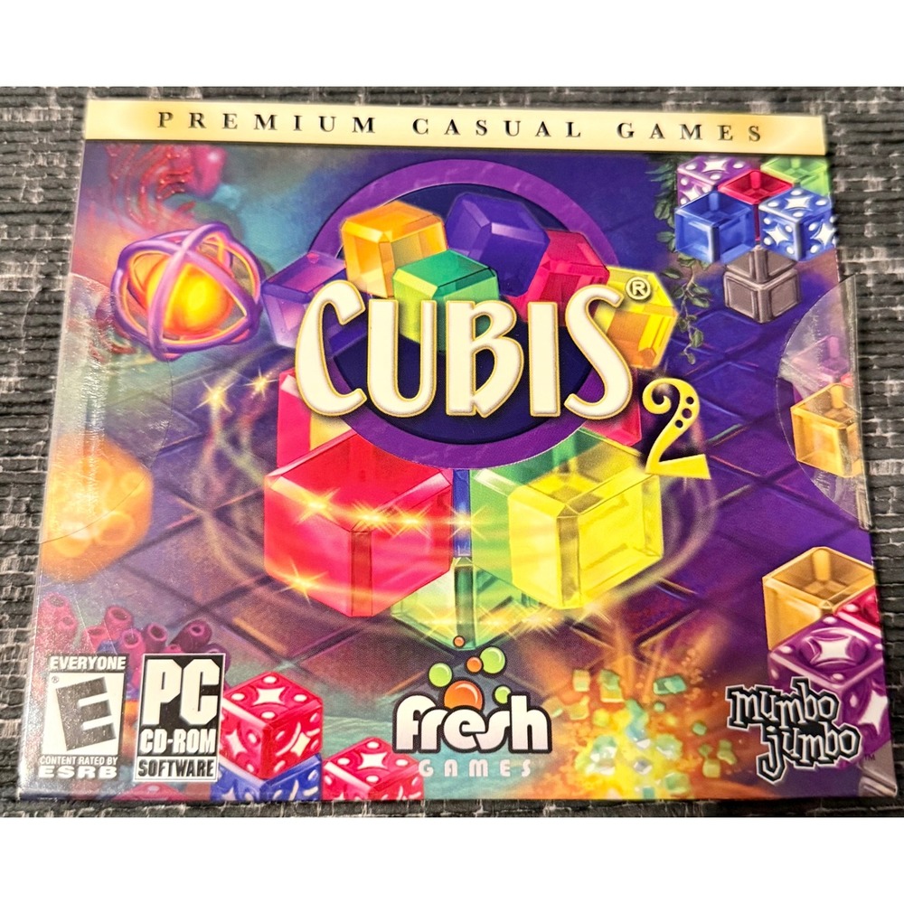 MumboJumbo Cubis 2 PC CD-ROM Everyone Multicolor Excellent Puzzle Video Game